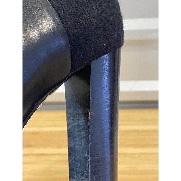 Vince Aren Open Toe Leather Bootie Black Womens Size 8.5 - Picture 11 of 13